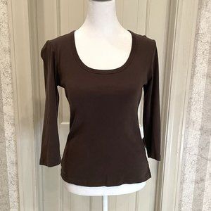 Lilla P Chocolate Brown Top
